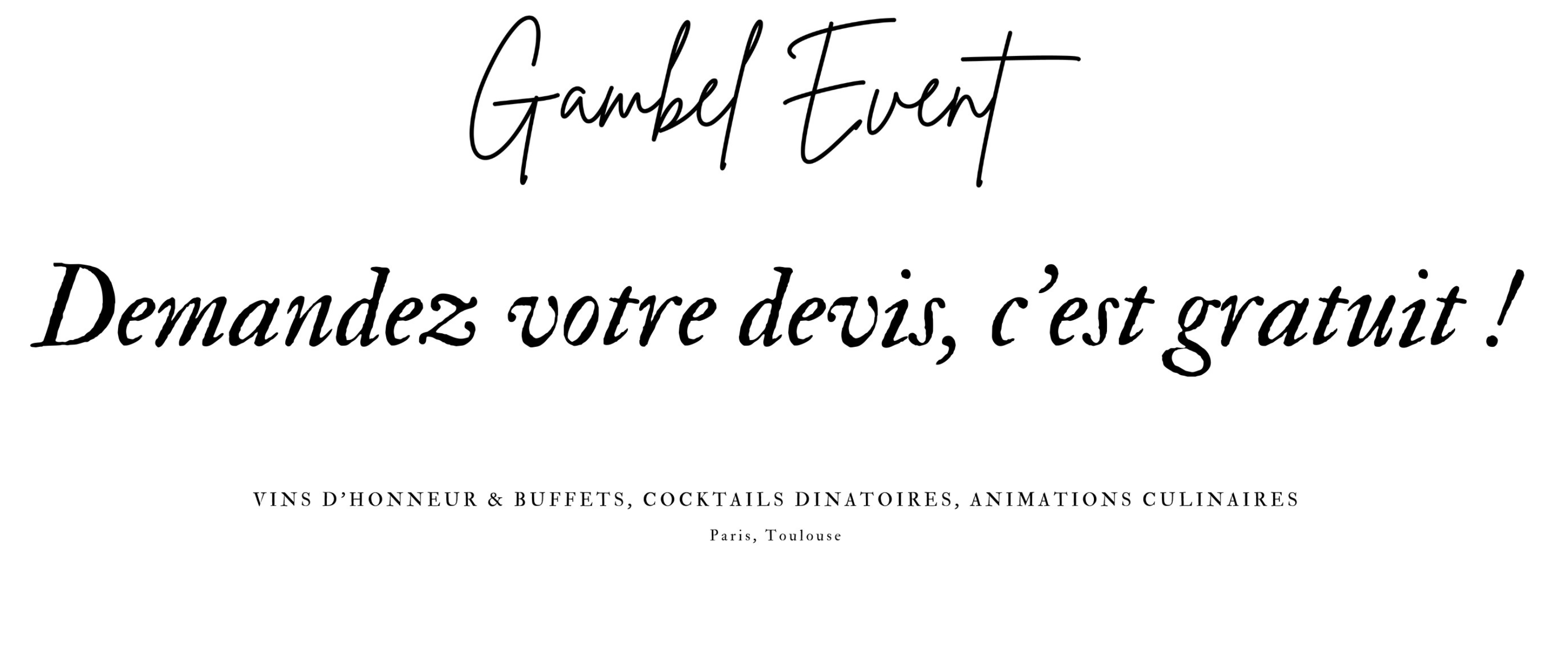 Contact Gambel Event